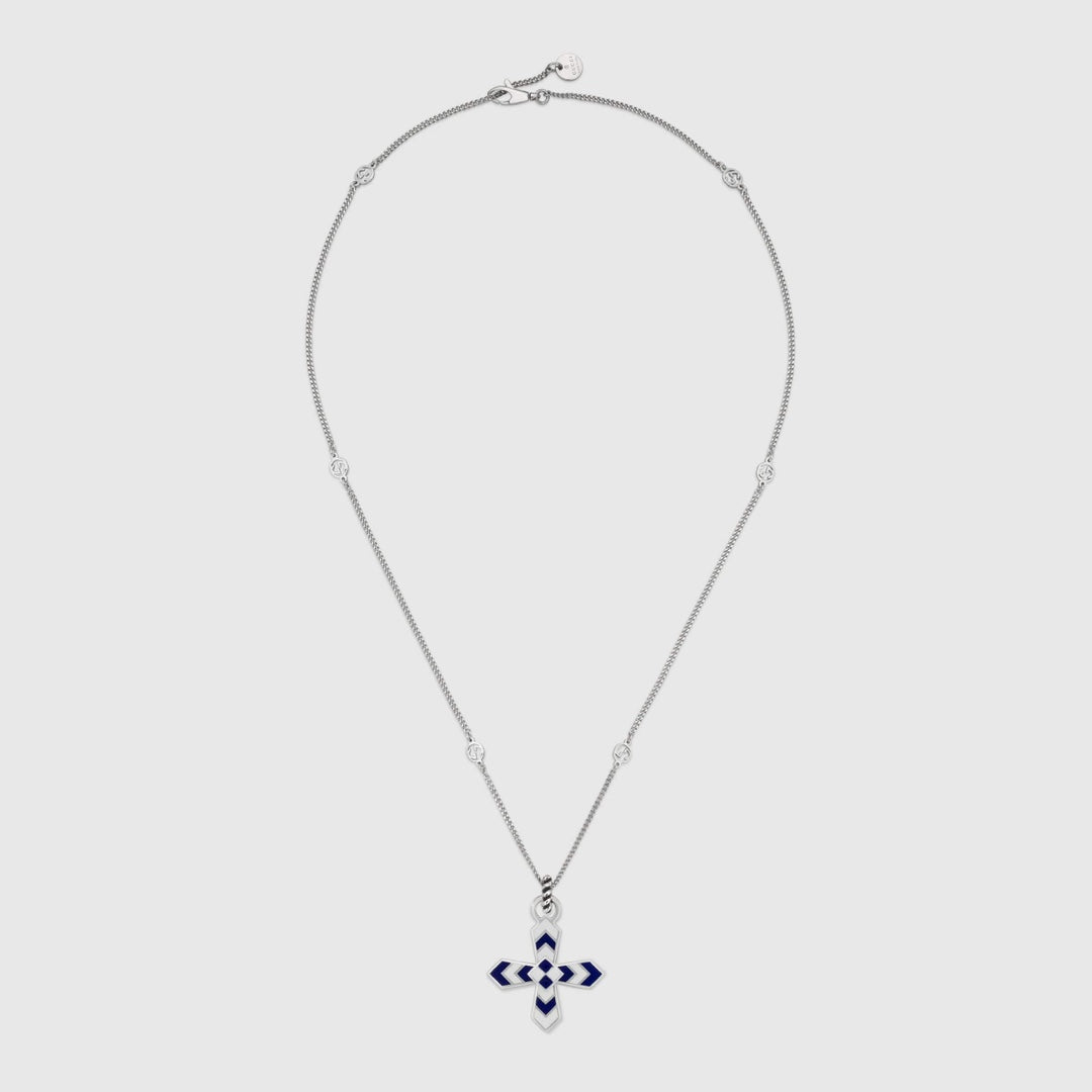 Luxury Gucci GG WOMEN'S NECKLACE WITH CROSS MOTIF PENDANT