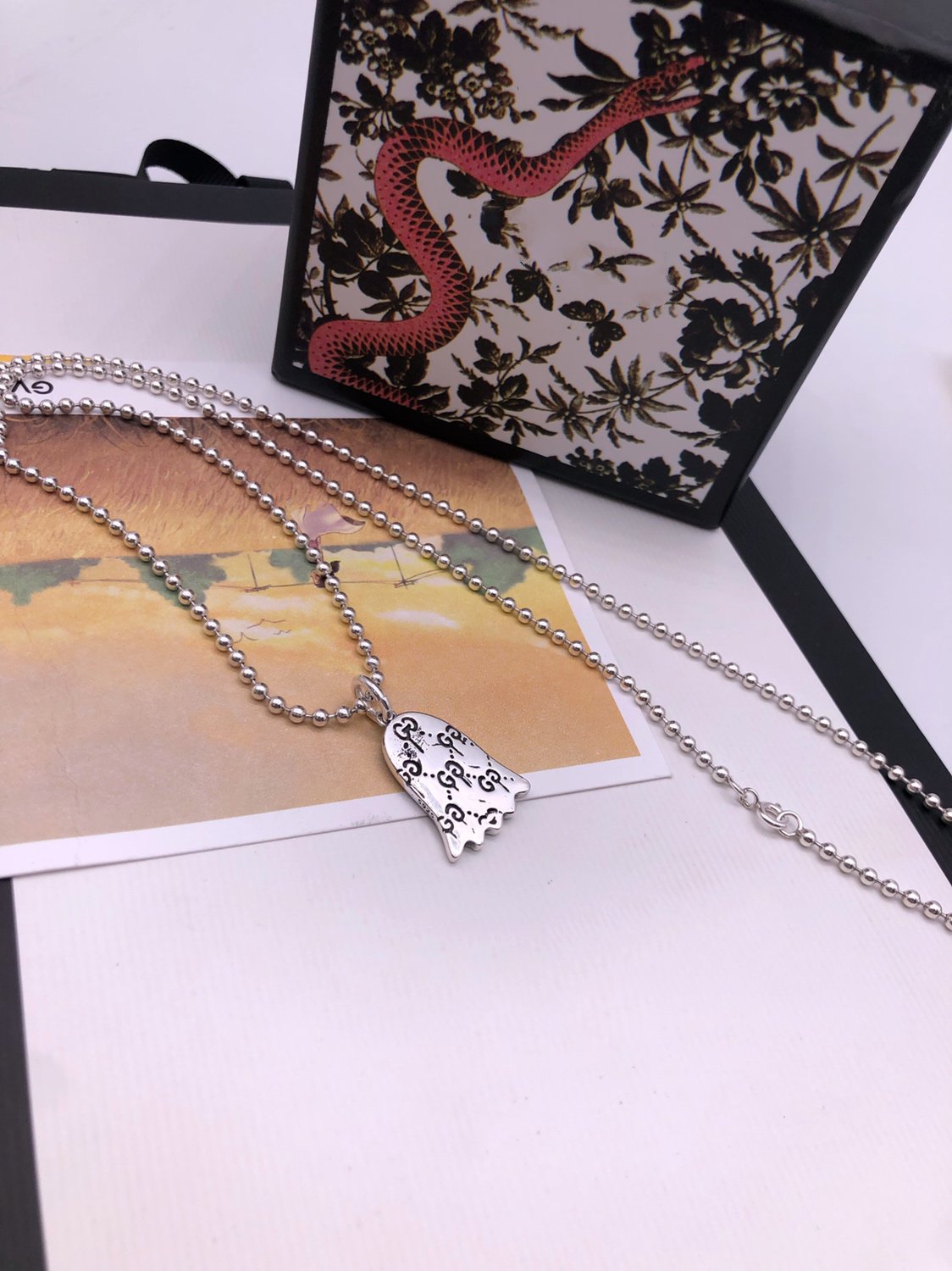 Luxury Gucci GG GHOST NECKLACE