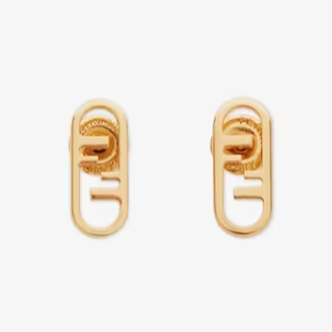 Luxury FendiF O'LOCK GOLD EARRINGS