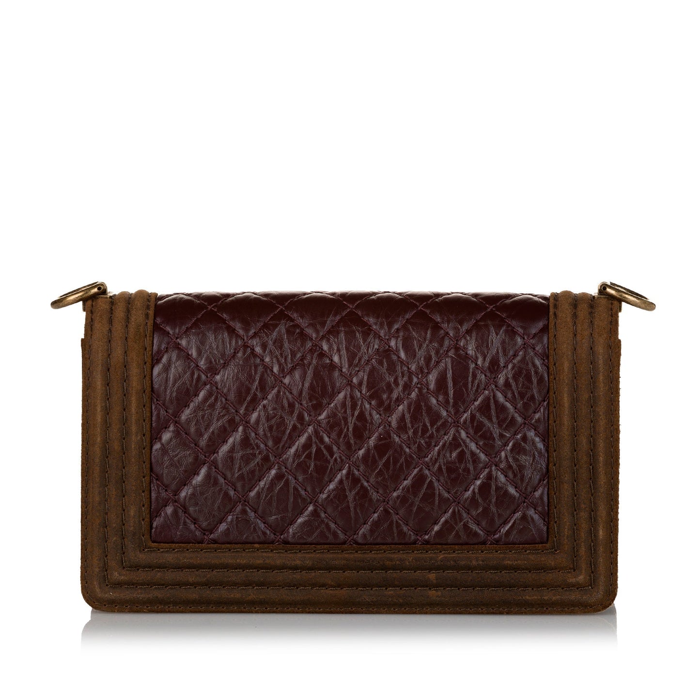 Luxury Chanel Boy Flap Brown Lambskin Gold