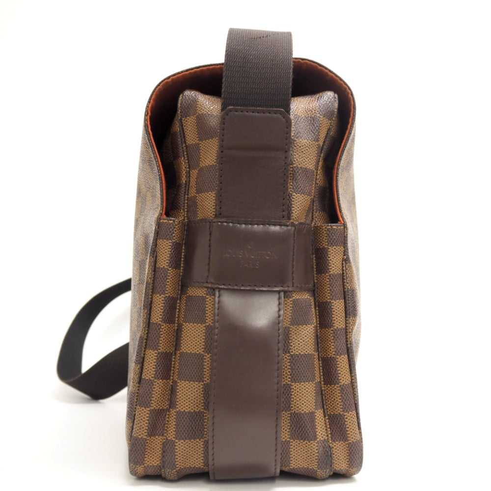 LOUIS VUITTON Messenger bag N45255 leather Brown Damier Naviglio Women
