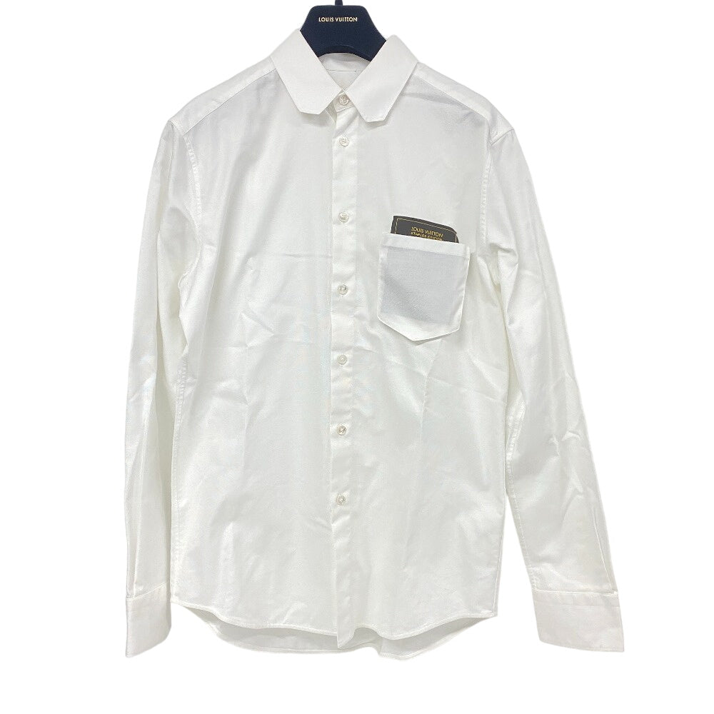 LOUIS VUITTON Long sleeve shirt RM202Q cotton white Staples Edition XS