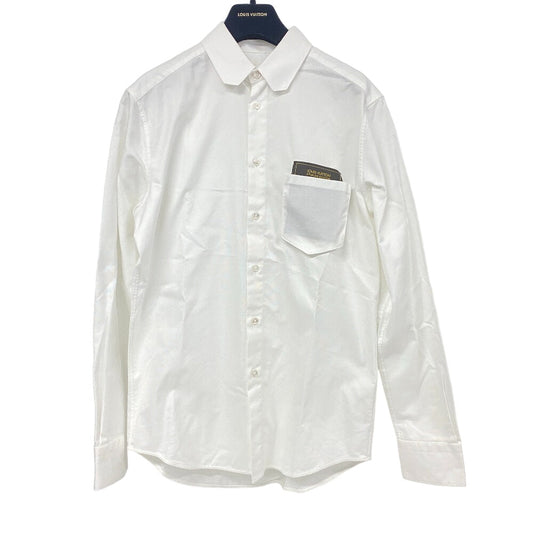 LOUIS VUITTON Long sleeve shirt RM202Q cotton white Staples Edition XS