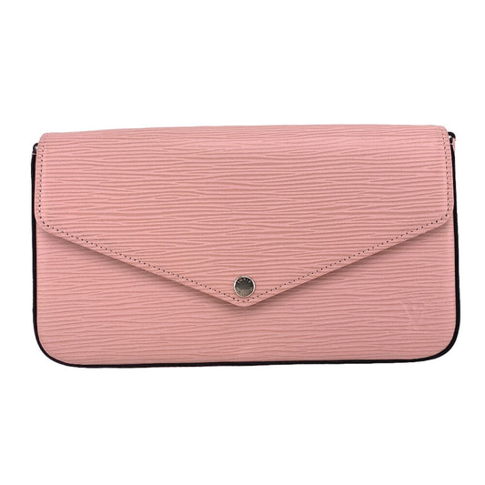 LOUIS VUITTON Long Wallet Purse M62467 leather pink Epi Pochette ferry