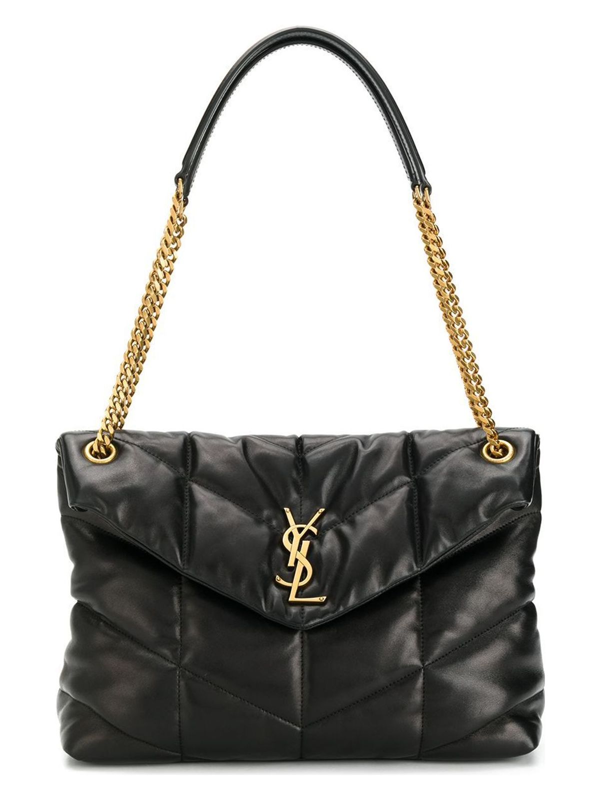 Luxury Saint Laurent Women's Monogram Puffer Shoulder Bag in Nero | 5774751EL071000
