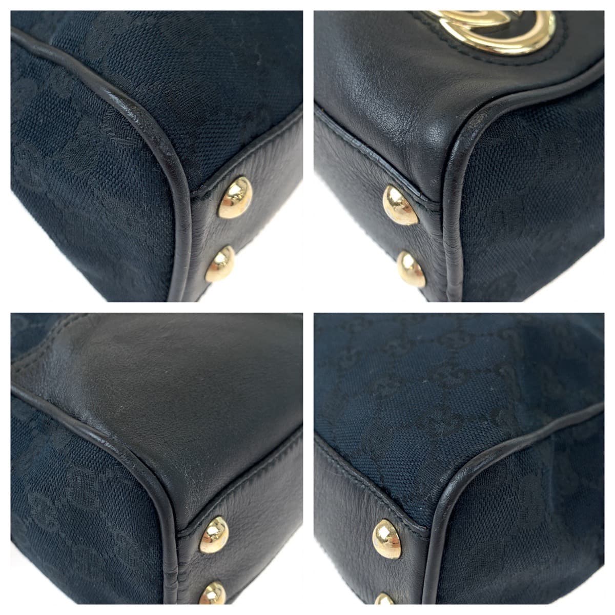 Luxury Gucci Trending 2025 New Britt Interlocking Sherry GG Canvas Leather Tote Bag