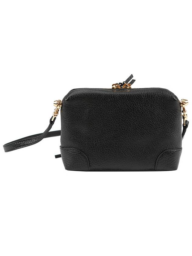 Luxury Balenciaga Metal Reporter Mini Cross Bag Black