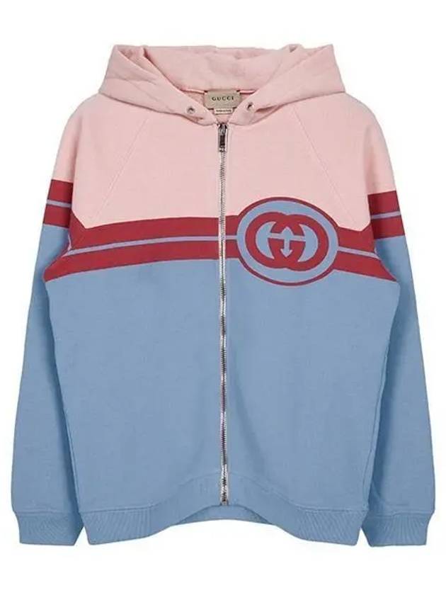 Luxury Gucci Trending 2025 Kids Logo Zip Up Hoodie Pink Blue