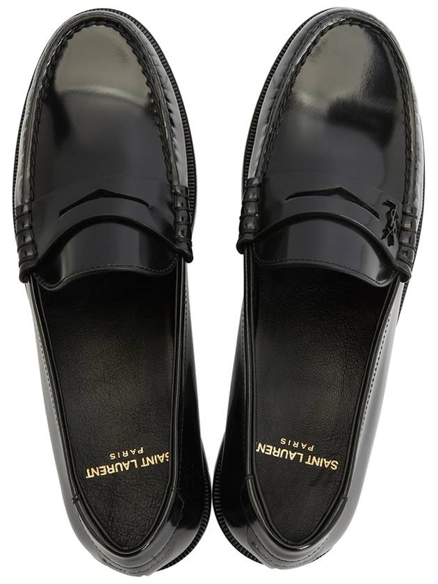 Luxury Saint Laurent Women's Monogram Le Penny Loafer Black
