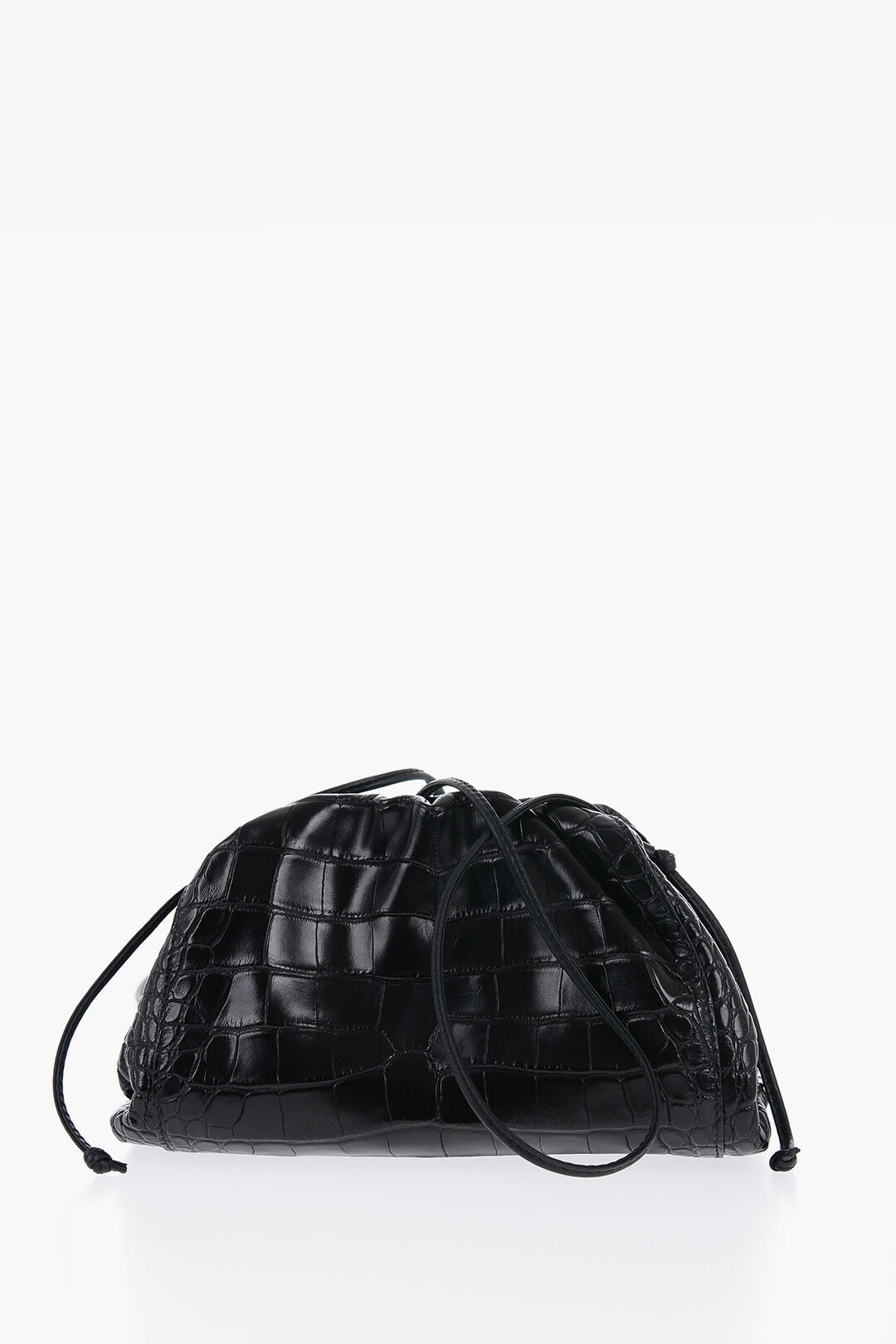 Luxury Bottega Veneta Alligator Skin Pouch With Magnetic Closure