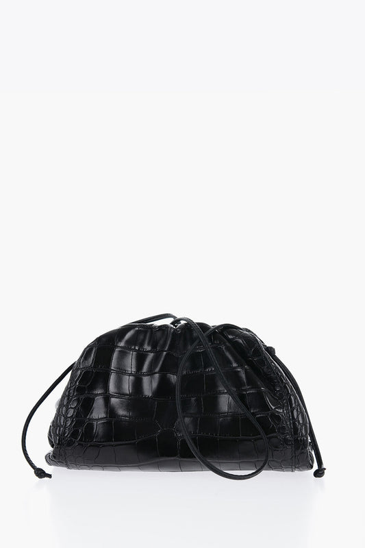Luxury Bottega Veneta Alligator Skin Pouch With Magnetic Closure