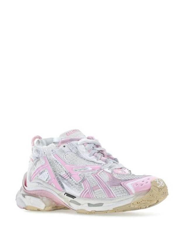 Luxury Balenciaga Runner Low Top Sneakers White Pink