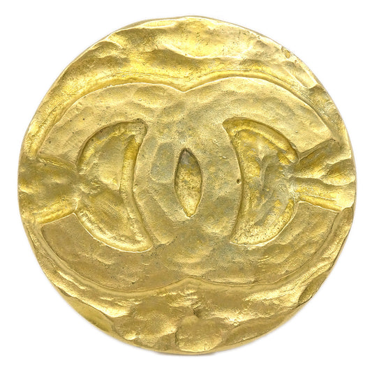 Luxury Chanel Medallion Brooch Gold 95P