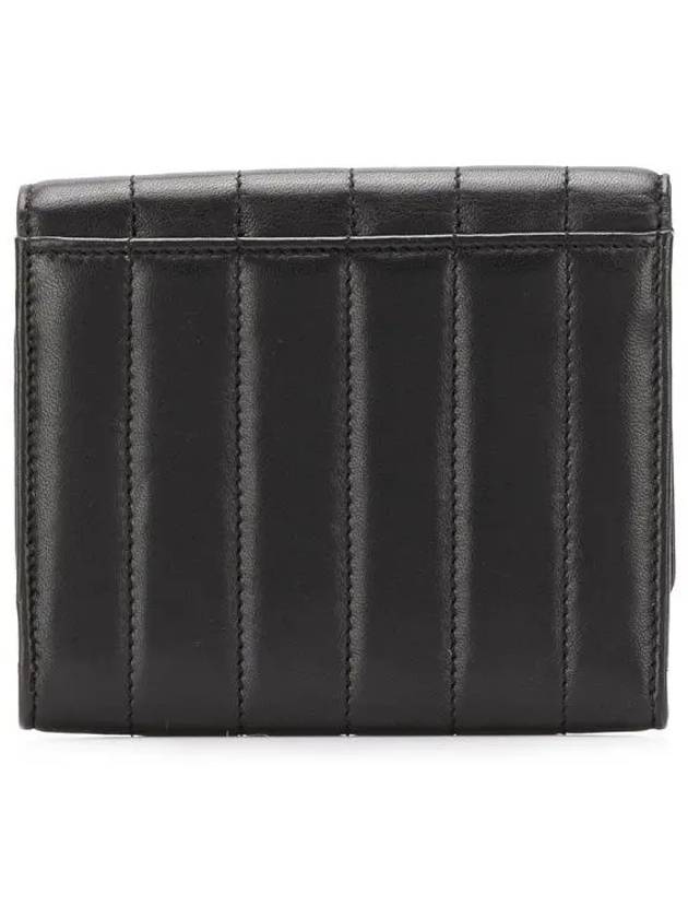 Luxury Saint Laurent Vicky Small Half Wallet Black
