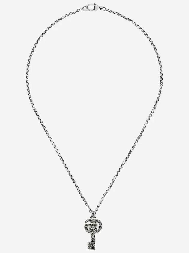 Luxury Gucci Trending 2025 Double G Key Necklace YBB627757001 Silver