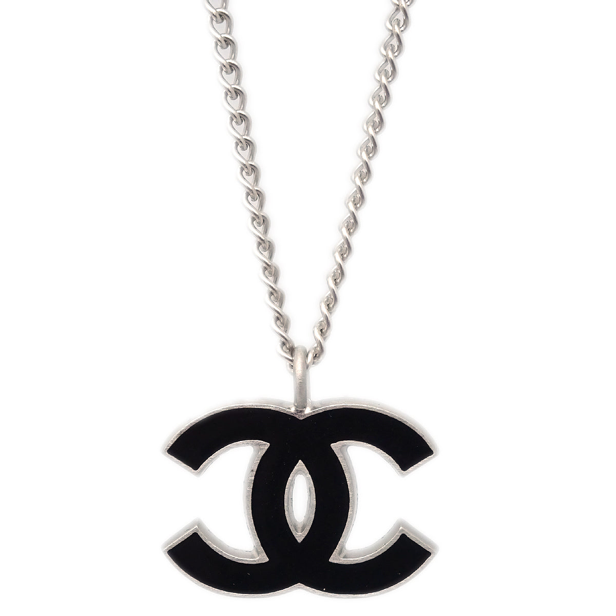 Luxury Chanel Silver Chain Necklace Pendant 06P