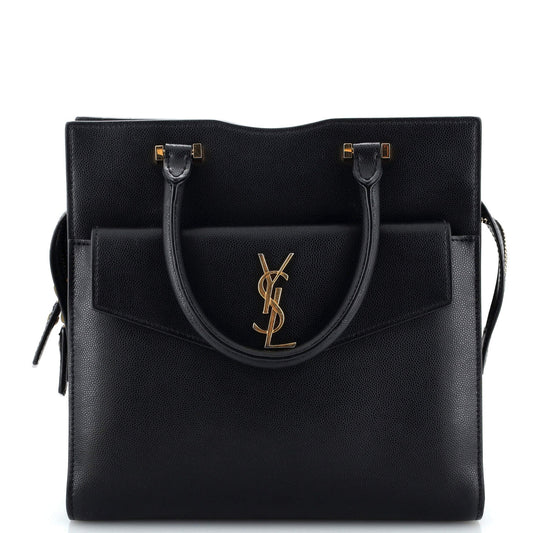 Luxury Saint Laurent Uptown Tote Leather Small