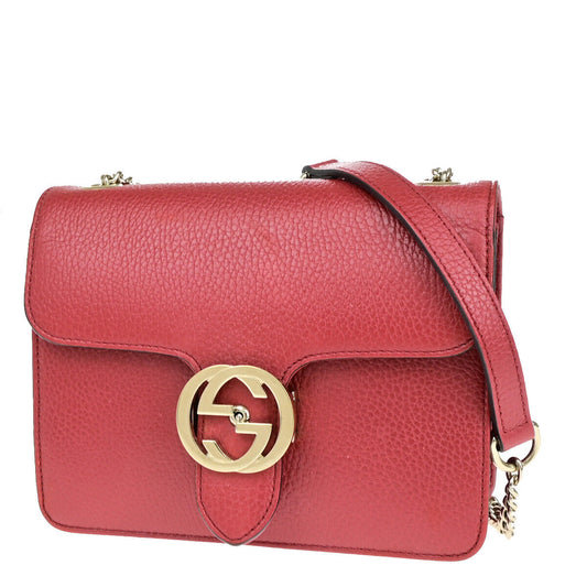 Luxury Gucci Trending 2025 Interlocking G  Leather Shoulder Bag