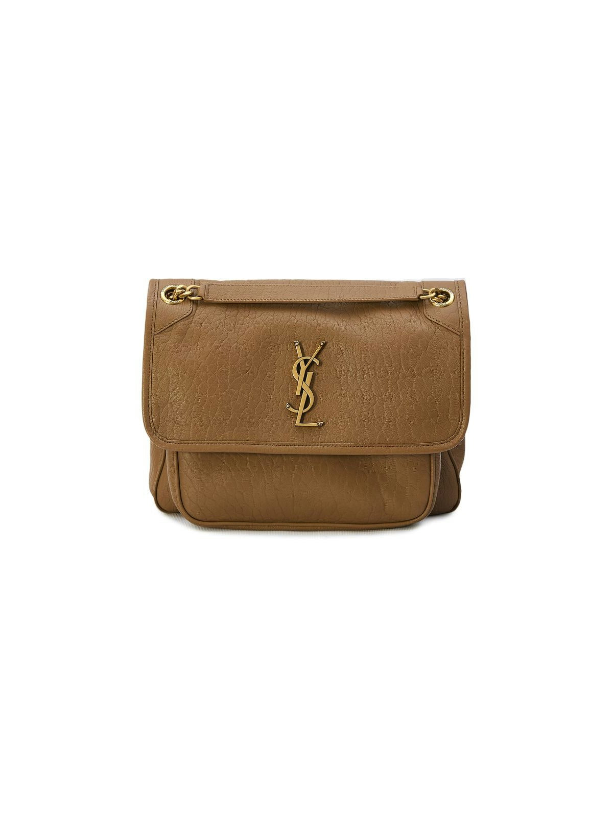 Luxury Saint Laurent Women's Medium Niki Grained Lambskin Bag in Nude & Neutrals | Size UNICA | 633178AACYT