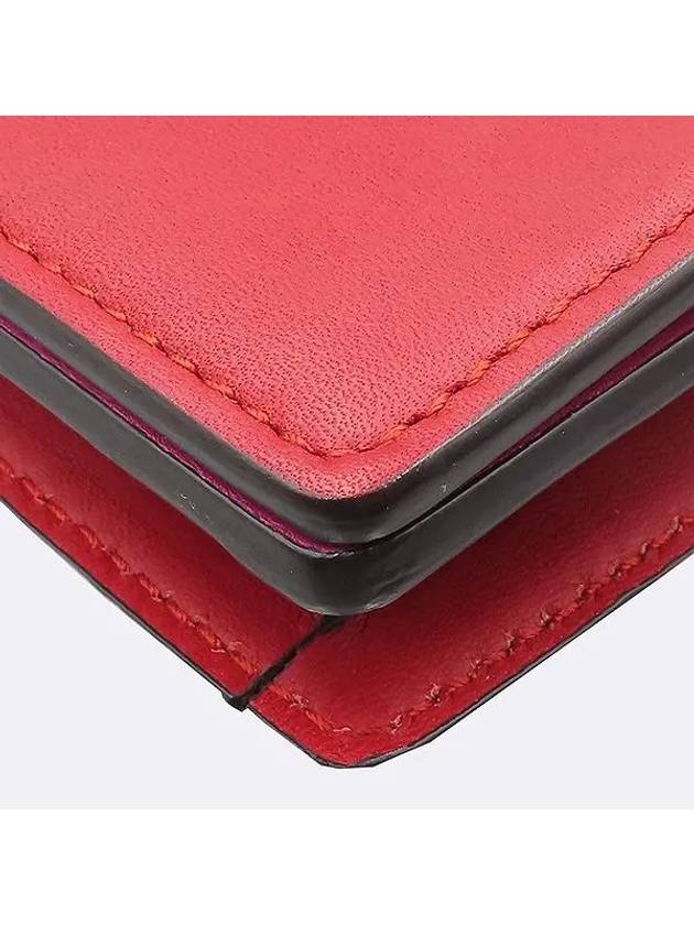 Luxury Gucci Trending 2025 410114 Red color leather WOC long wallet and mini shoulder bag