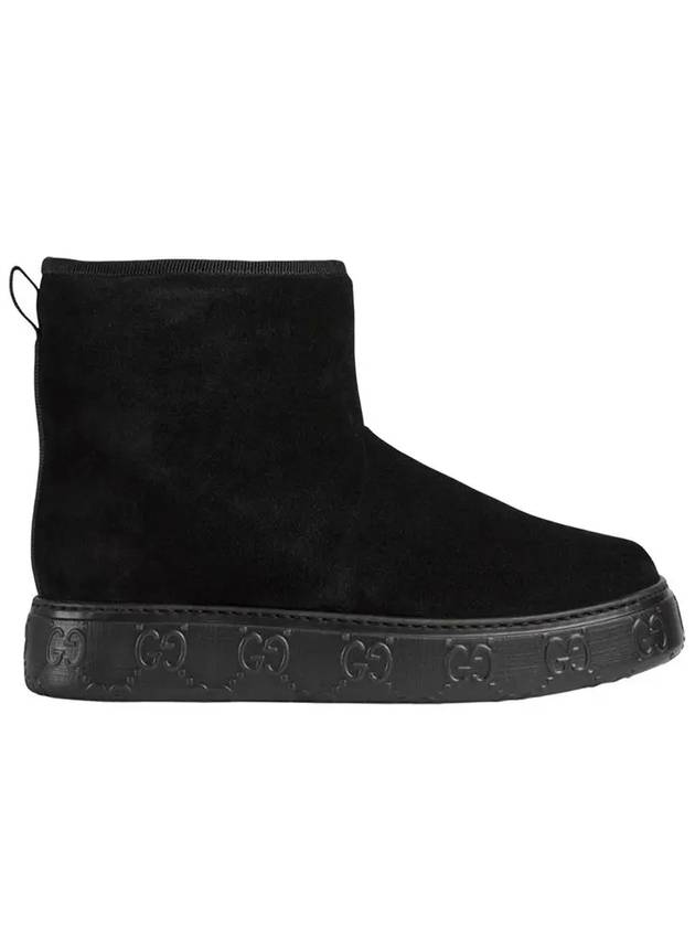 Luxury Gucci Trending 2025 Women's Suede Middle Boots Black