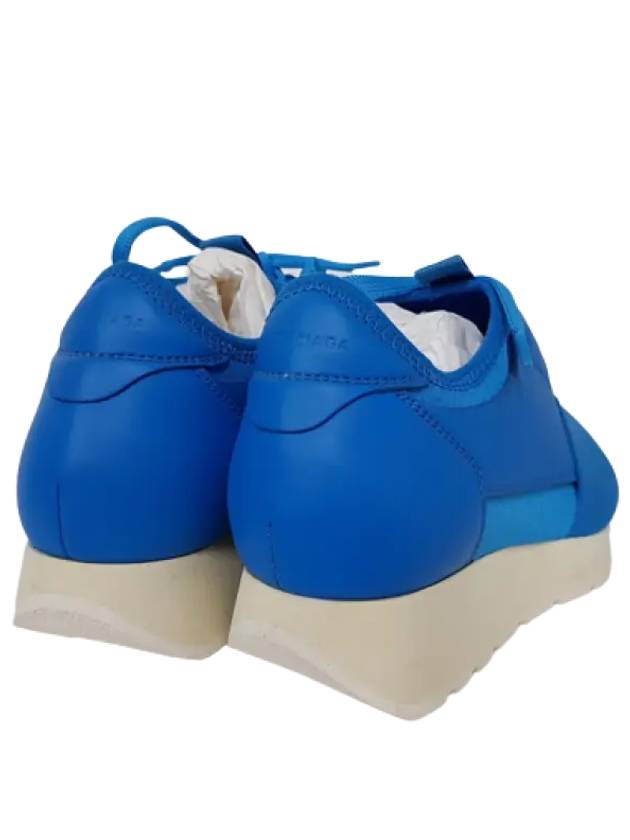Luxury Balenciaga Race Low Top Sneakers Blue
