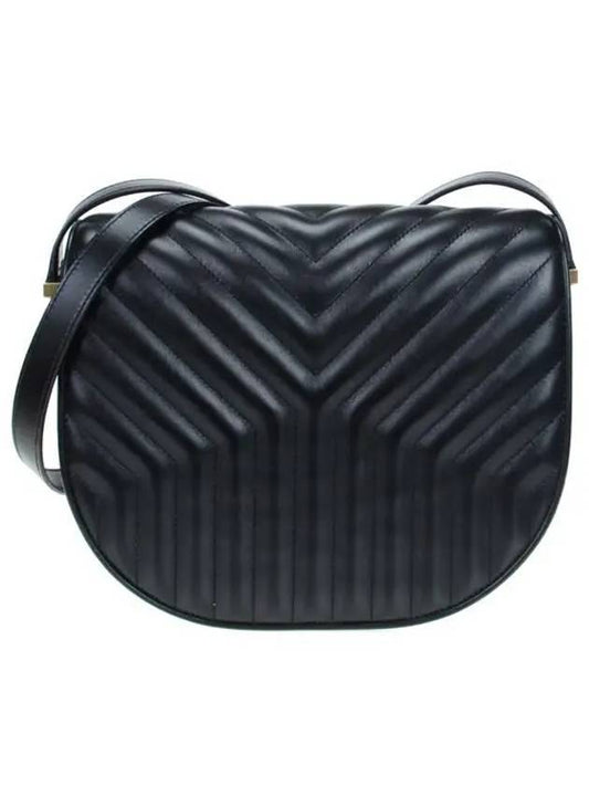 Luxury Saint Laurent Joan Satchel Quilted Shoulder Bag Black