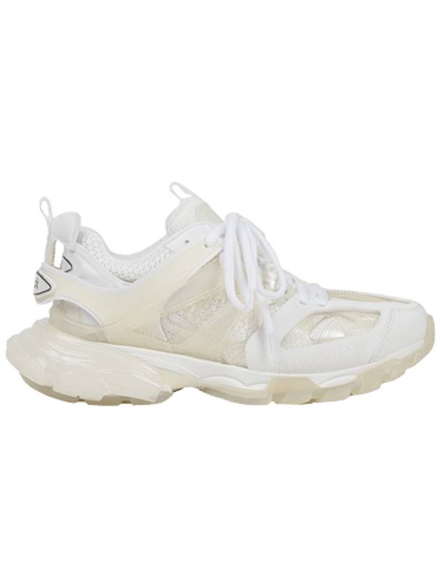 Luxury Balenciaga Track Clear Sole Low Top Sneakers White