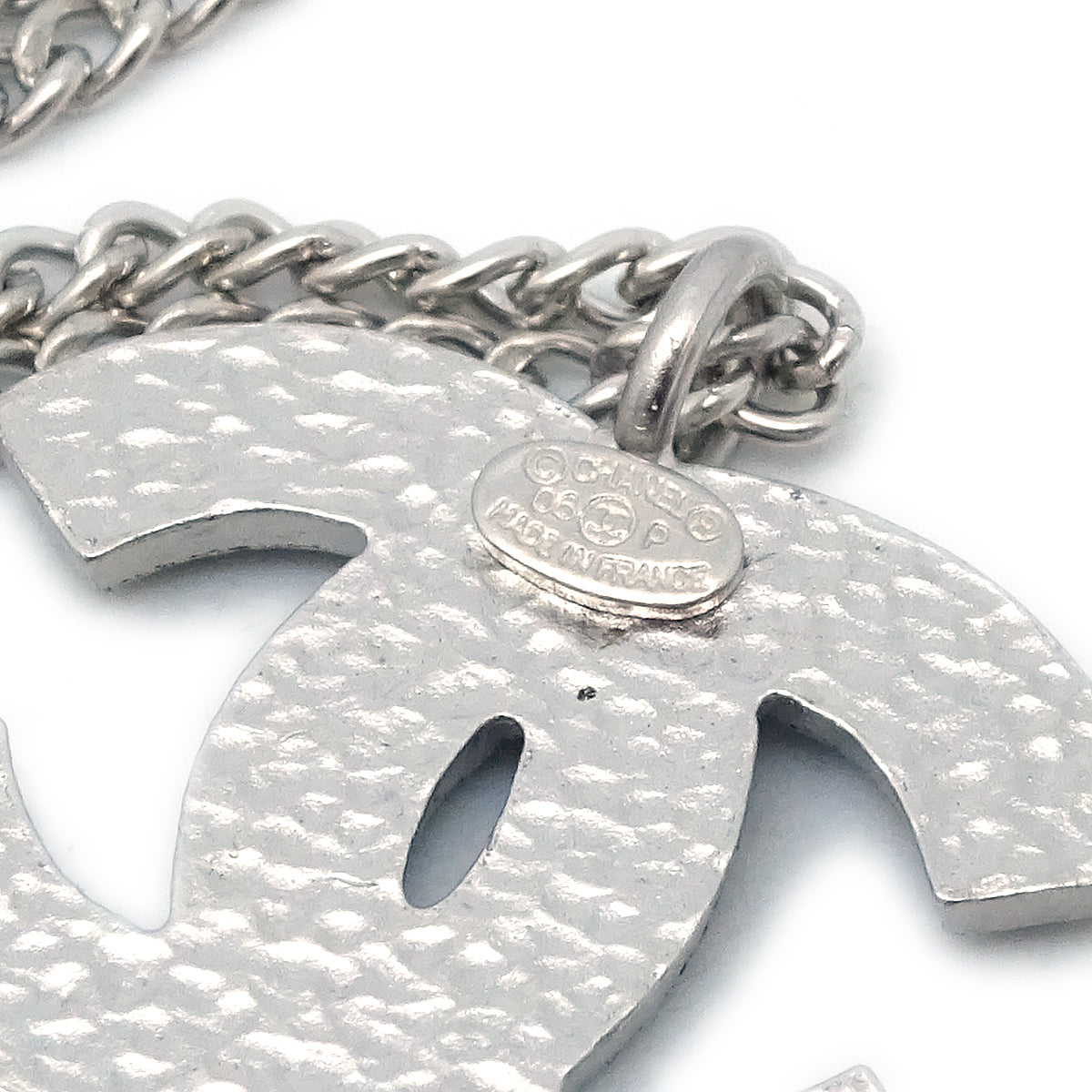 Luxury Chanel Silver Chain Necklace Pendant 06P