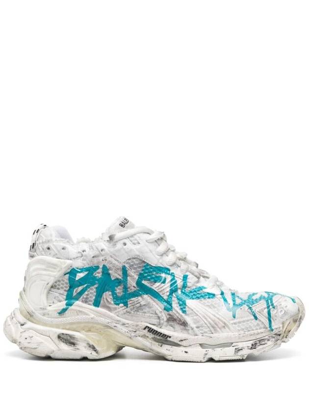 Luxury Balenciaga Runner Graffiti Low Top Sneakers White