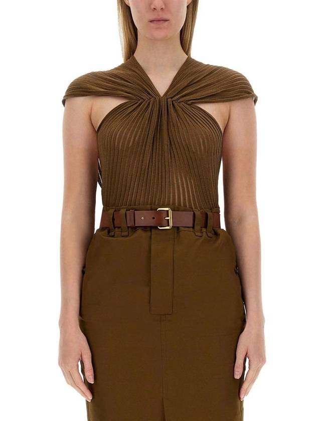Luxury Saint Laurent One Shoulder Knit Top 786492Y76PC
