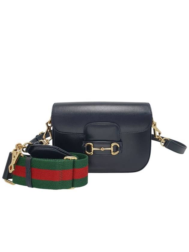 Luxury Gucci Trending 2025 658574 Horsebit 1955 Mini Black Leather Crossbag