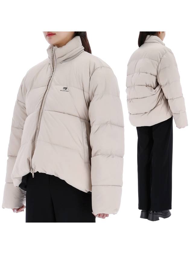 Luxury Balenciaga C Shape Nylon Padding Sand