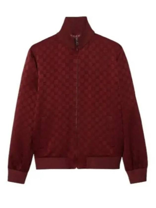 Luxury Gucci Trending 2025 GG Jacquard Zip Up Jacket Red
