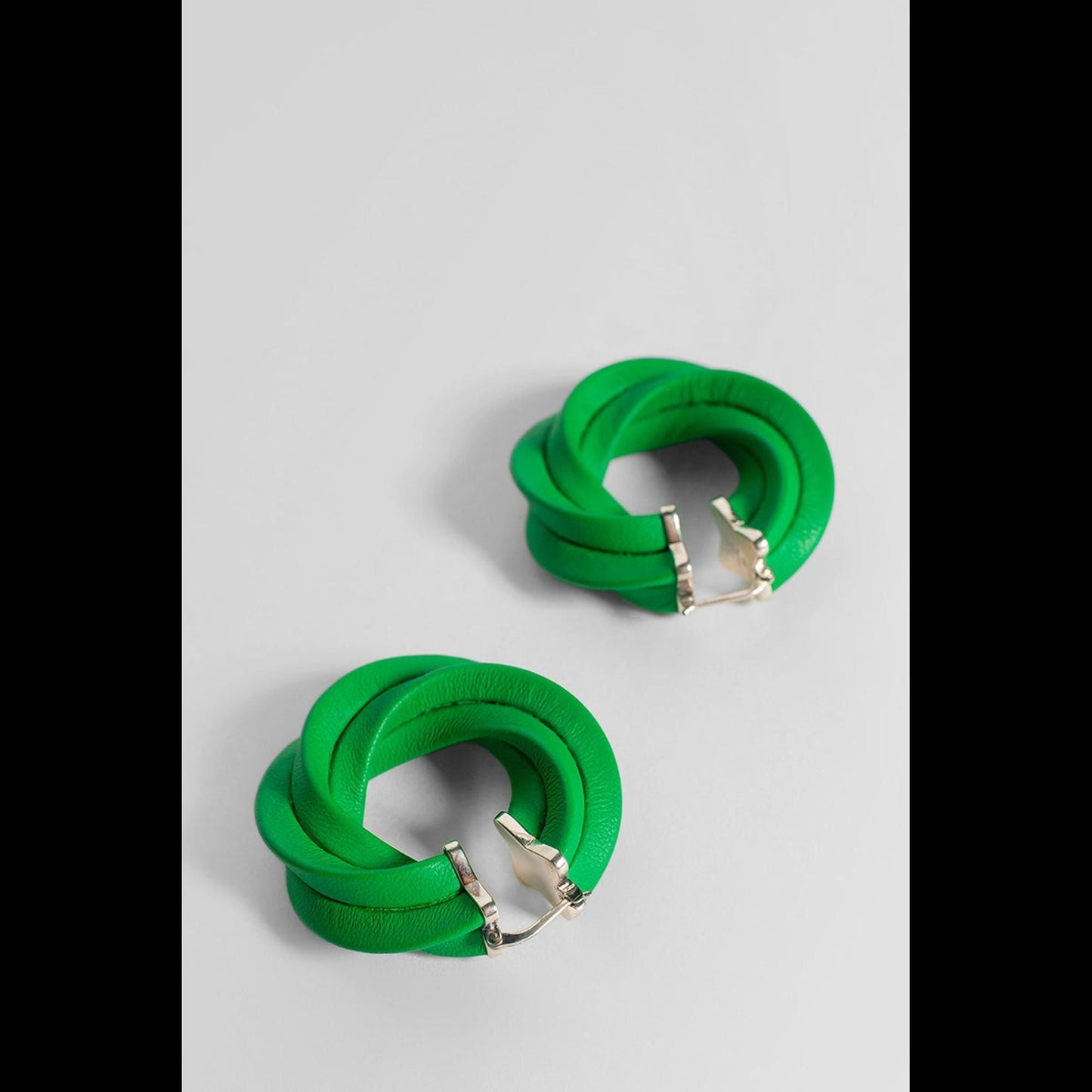 Luxury Bottega Veneta Sterling Silver And Nappa Earrings