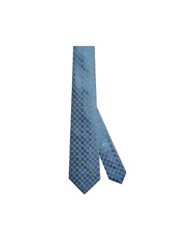Luxury Gucci Trending 2025 GG Silk Jacquard Tie Light Blue