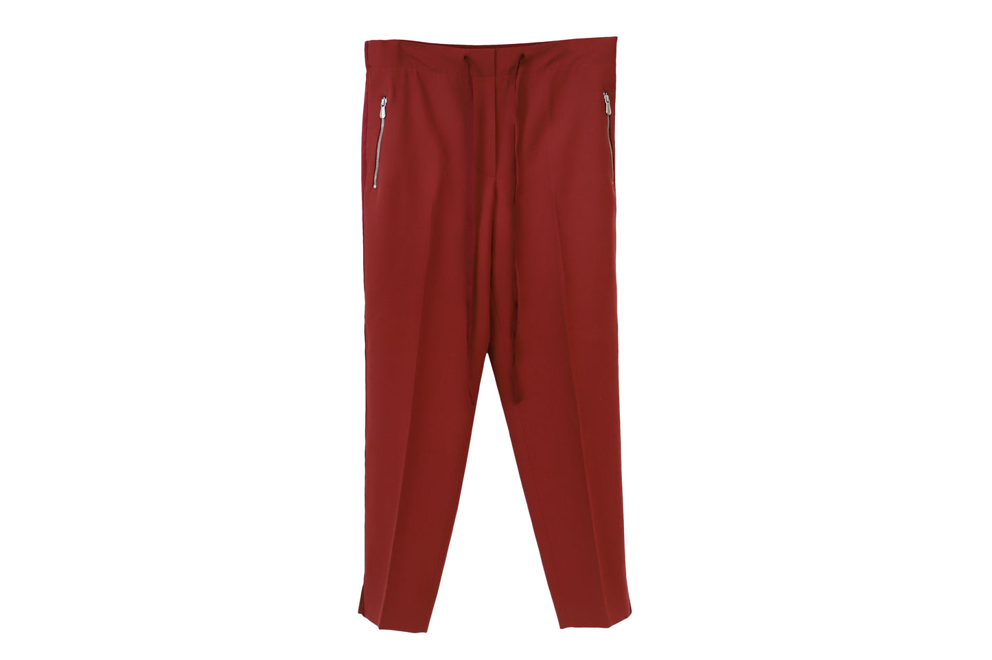 Luxury Bottega Veneta Pants in Red Wool