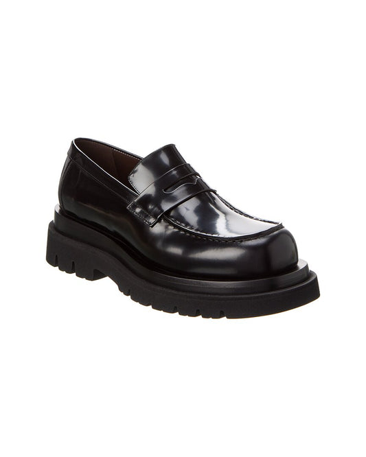 Luxury Bottega Veneta Lug Leather Loafer
