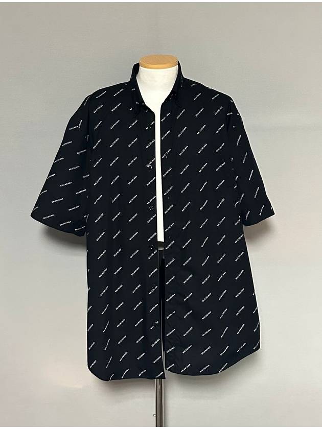 Luxury Balenciaga Multi logo short sleeve shirt 105