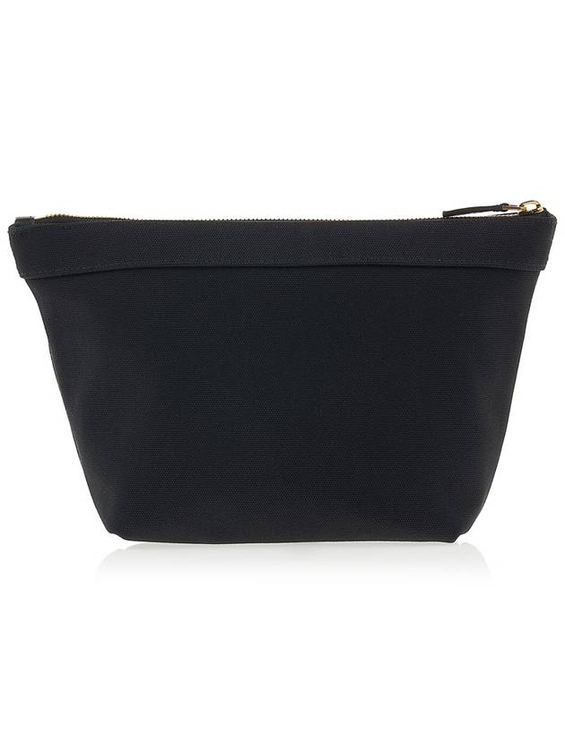 Luxury Balenciaga Logo Print Jumbo Pouch Bag Black