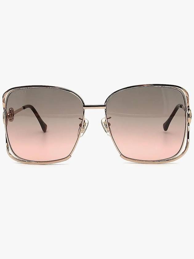 Luxury Gucci Trending 2025 Eyewear Square Metal Sunglasses