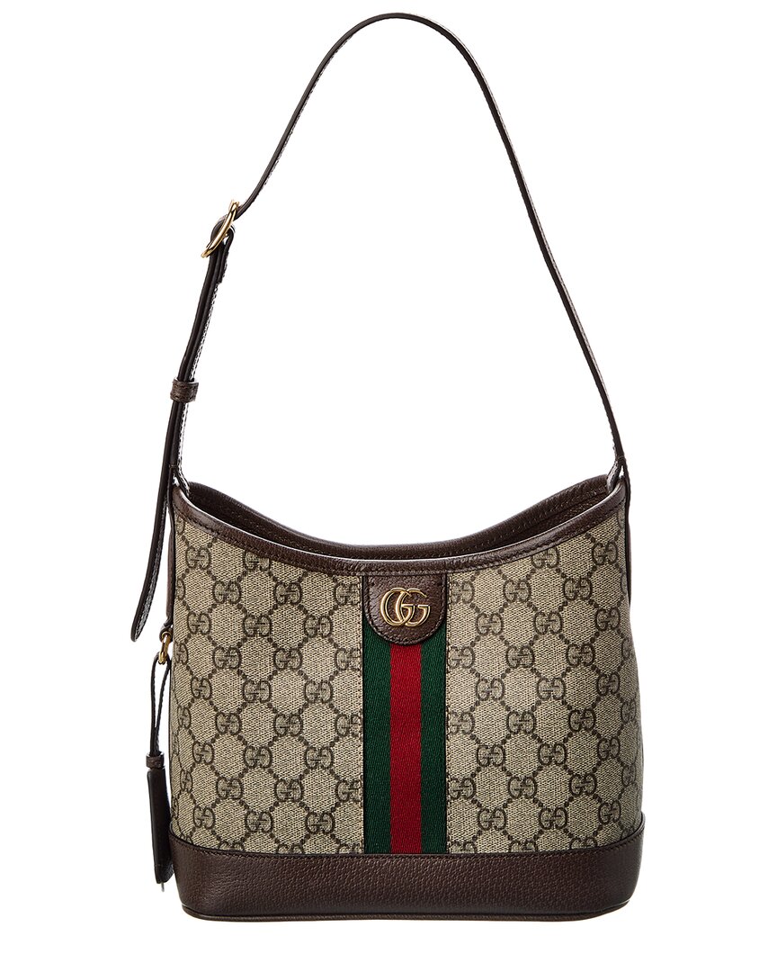 Luxury Gucci Trending 2025 Ophidia GG Small GG Supreme Canvas & Leather Shoulder Bag