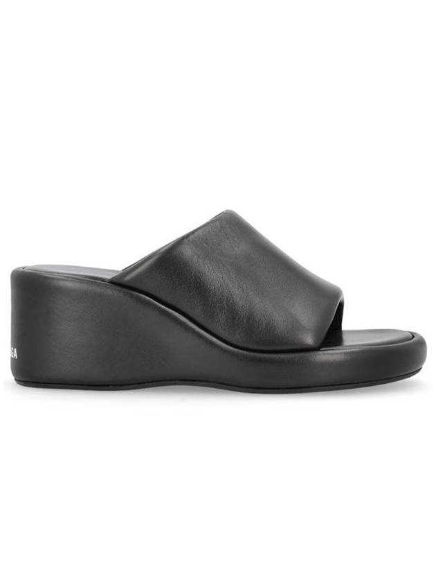 Luxury Balenciaga Rise Wedge Sandals Black