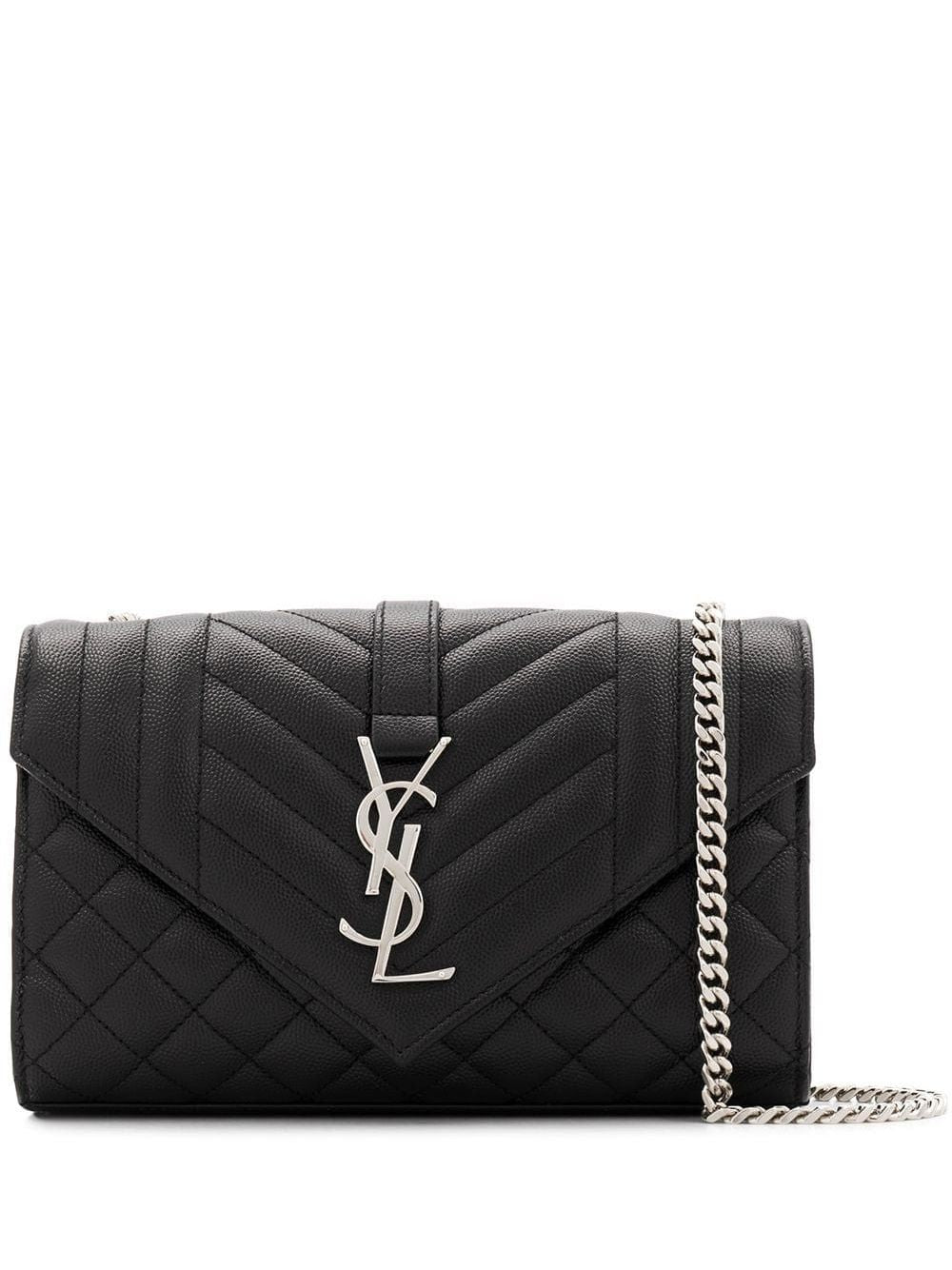Luxury Saint Laurent Women's Envelope S Crossbody Bag in Neronero | 600195BOW9210001000