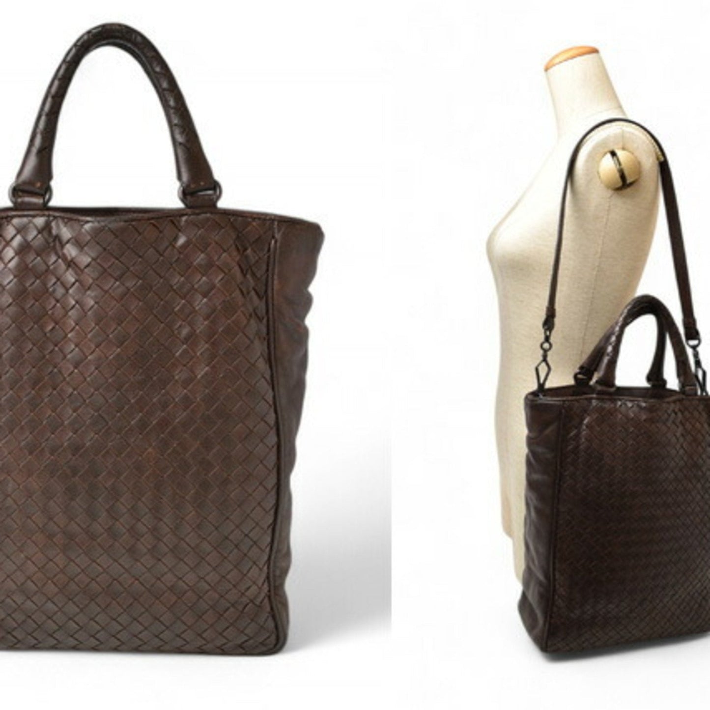 Luxury Bottega Veneta Leather Shoulder Bag Tote Bag ()