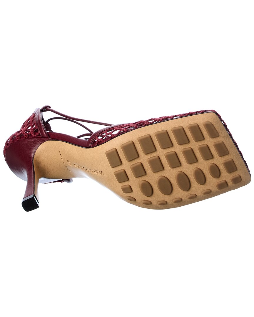 Luxury Bottega Veneta Stretch Leather Ankle Wrap Sandal