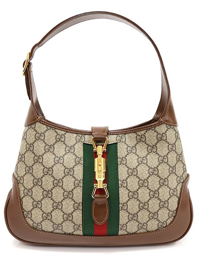 Luxury Gucci Trending 2025 636706 GG Supreme Canvas Gold Plated Jackie 1961 Small Shoulder Bag