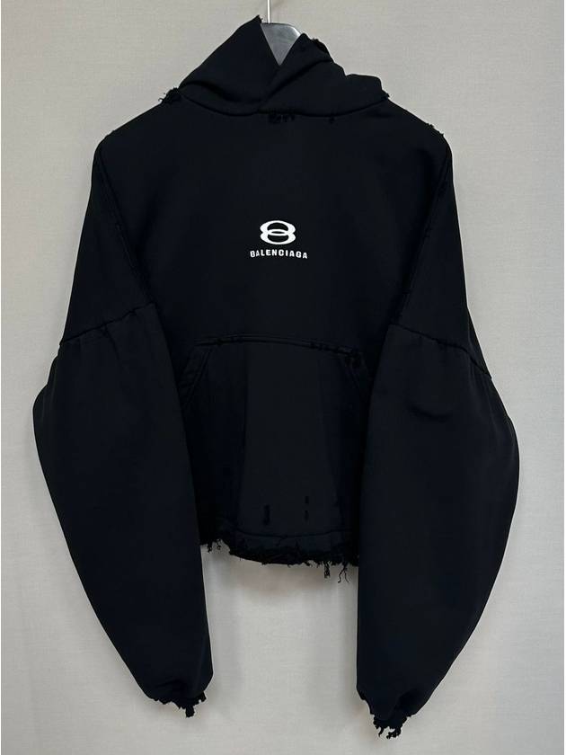 Luxury Balenciaga Unity Sports Icon Cropped Hoodie