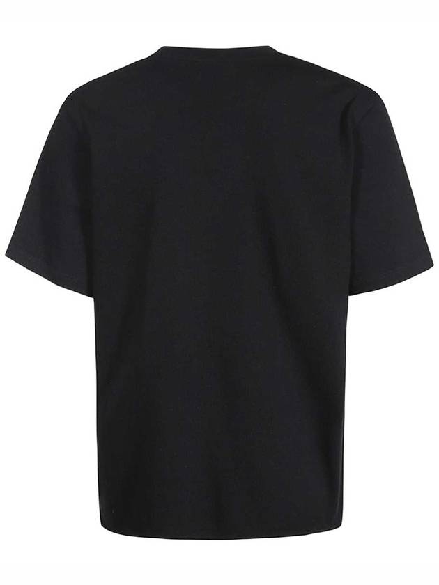 Luxury Saint Laurent Crew Neck Cotton Short Sleeve T-shirt Black