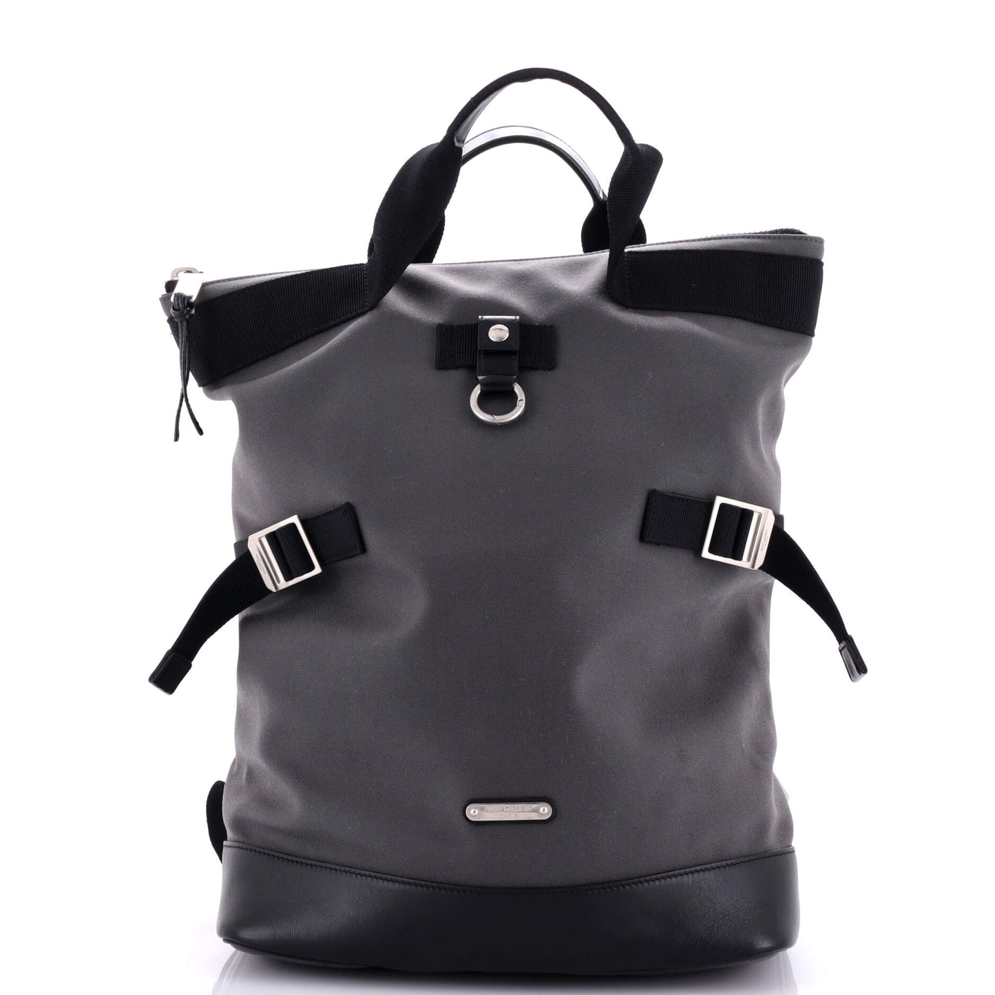Luxury Saint Laurent Rivington Race Convertible Backpack Canvas with Leather